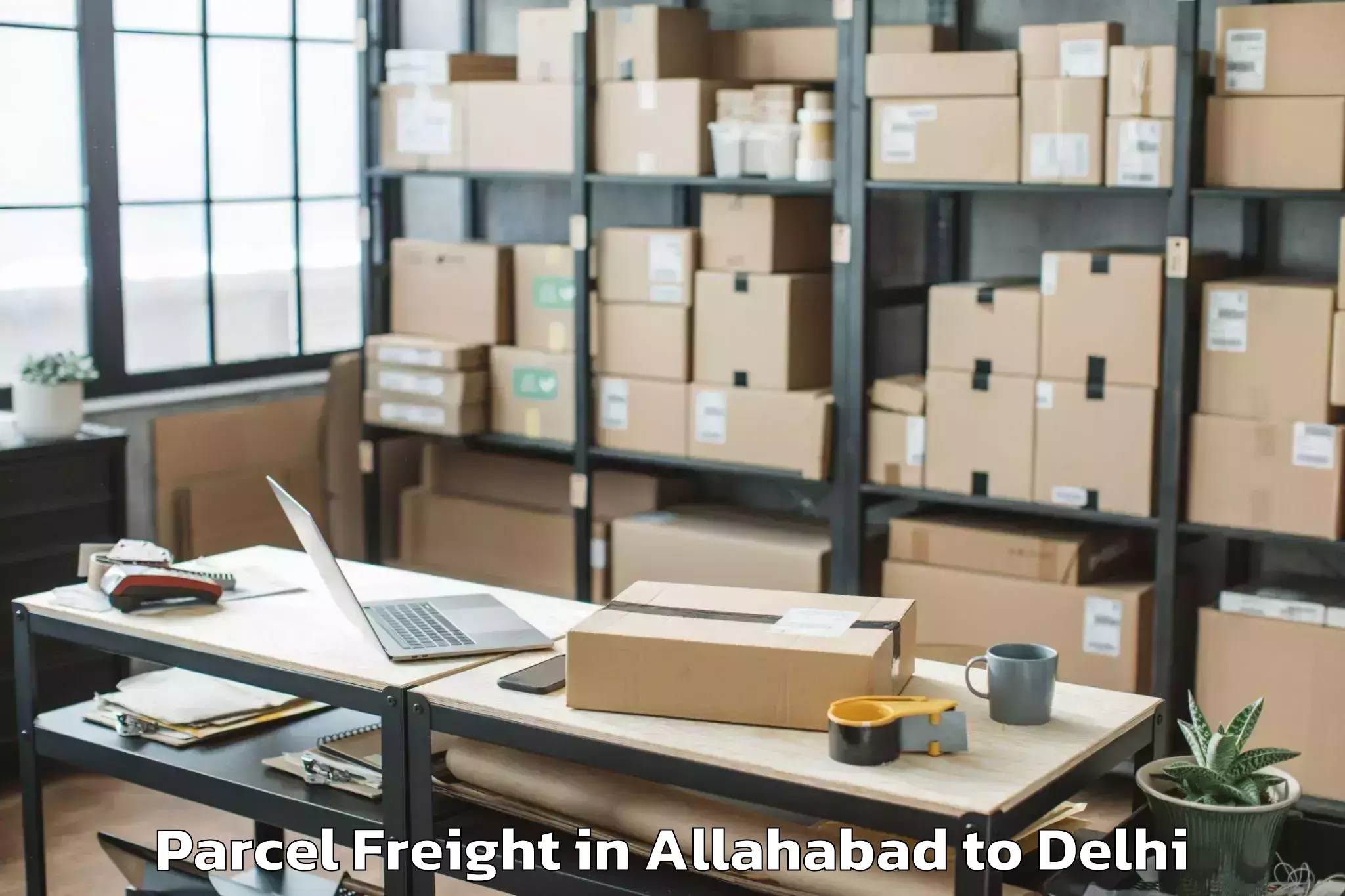 Quality Allahabad to South Asian University New Del Parcel Freight